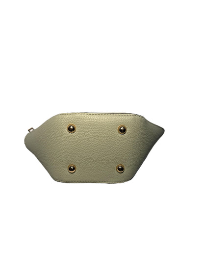 Green Faux Leather Fan Shape Mini Bag