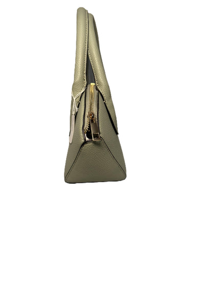Green Faux Leather Fan Shape Mini Bag