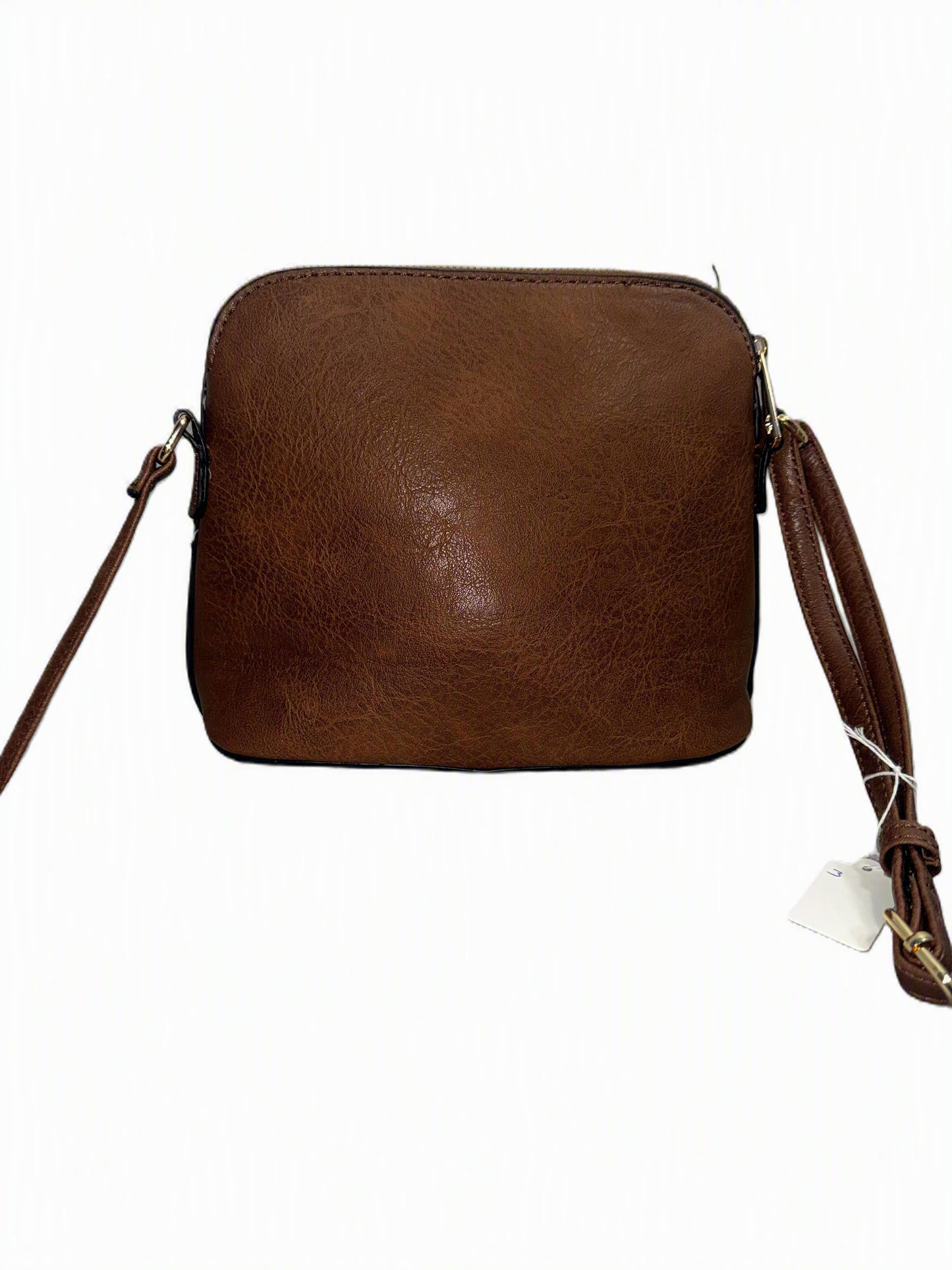 Small Brown Crossbody Bag w/adj strap.