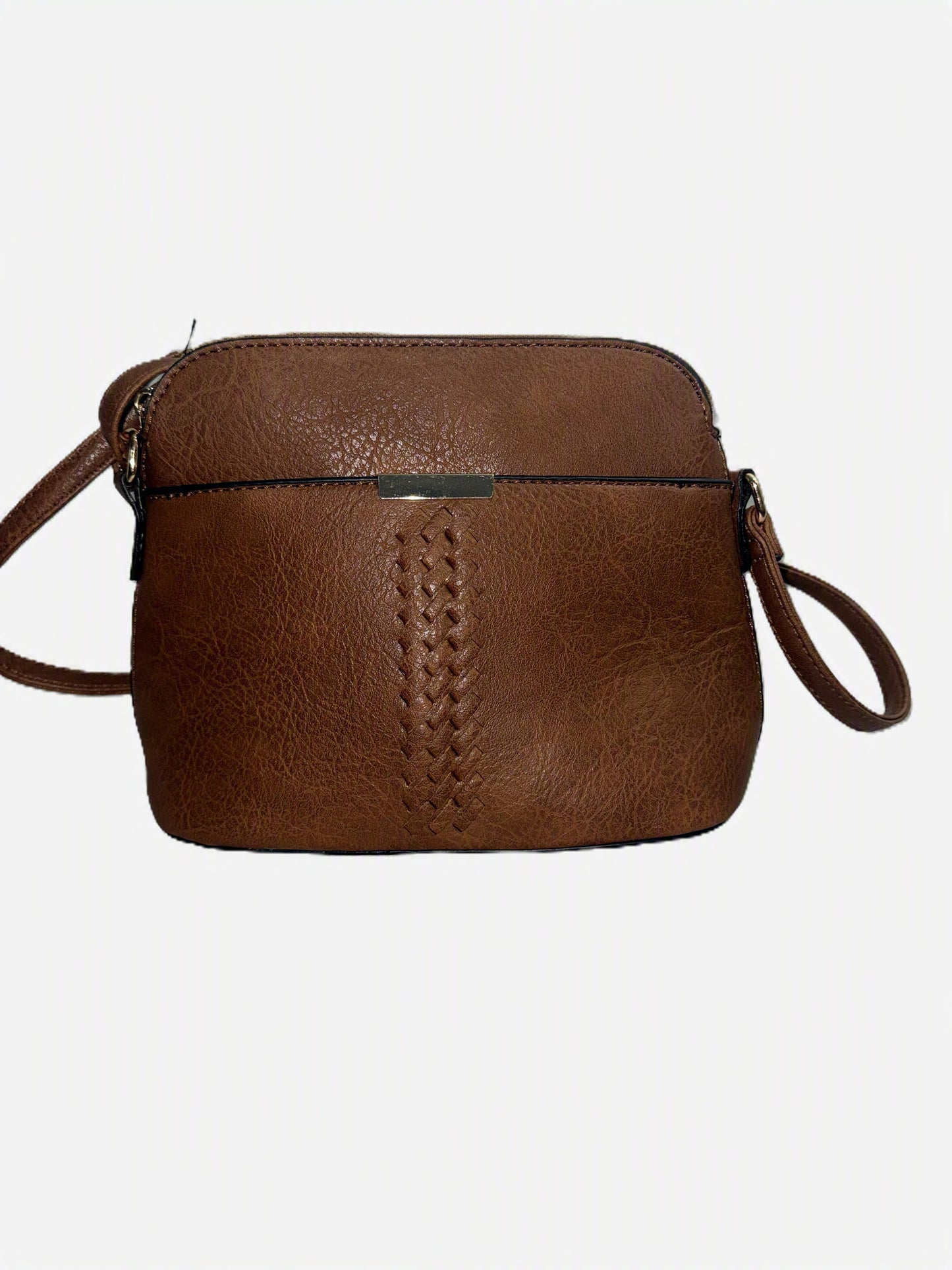 Small Brown Crossbody Bag w/adj strap.