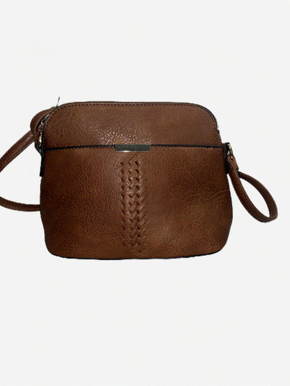 Small Brown Crossbody Bag w/adj strap.