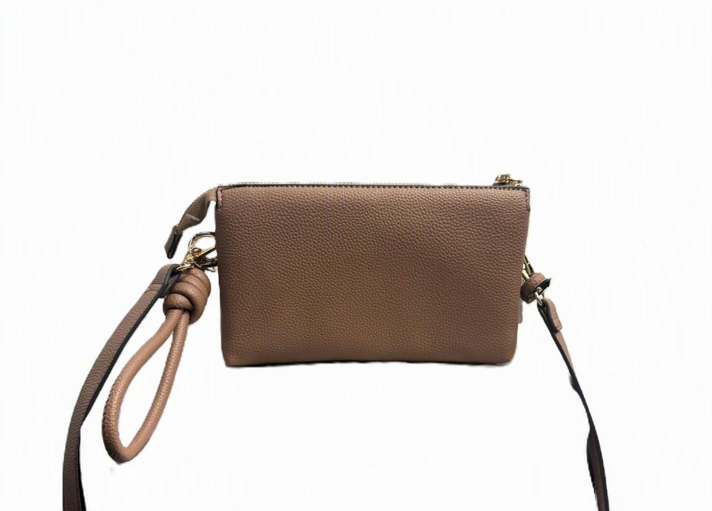 Tory Burch Crossbody Bag Tan Pebbled Leather