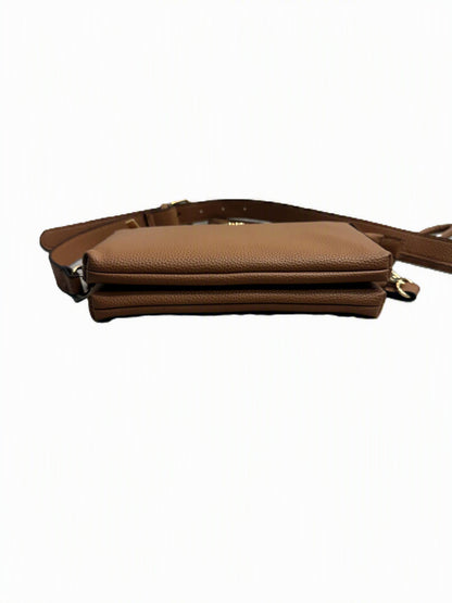 Tory Burch Crossbody Bag Tan Pebbled Leather