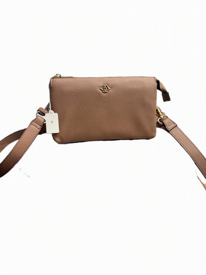 Tory Burch Crossbody Bag Tan Pebbled Leather