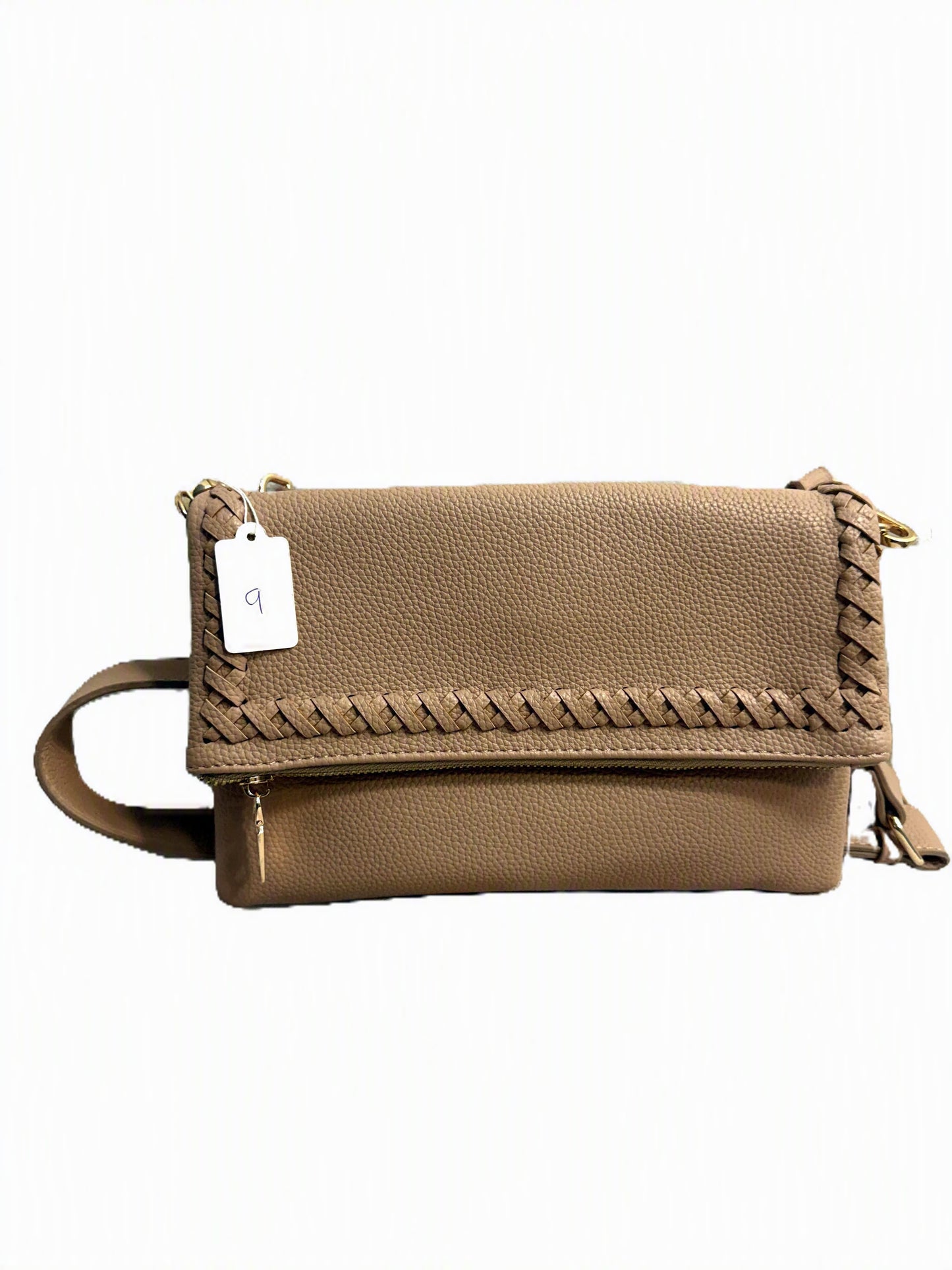 Whipstitch Flap Small Crossbody Bag