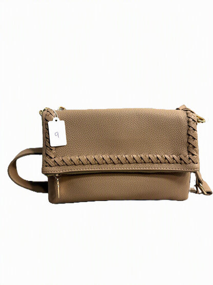 Whipstitch Flap Small Crossbody Bag