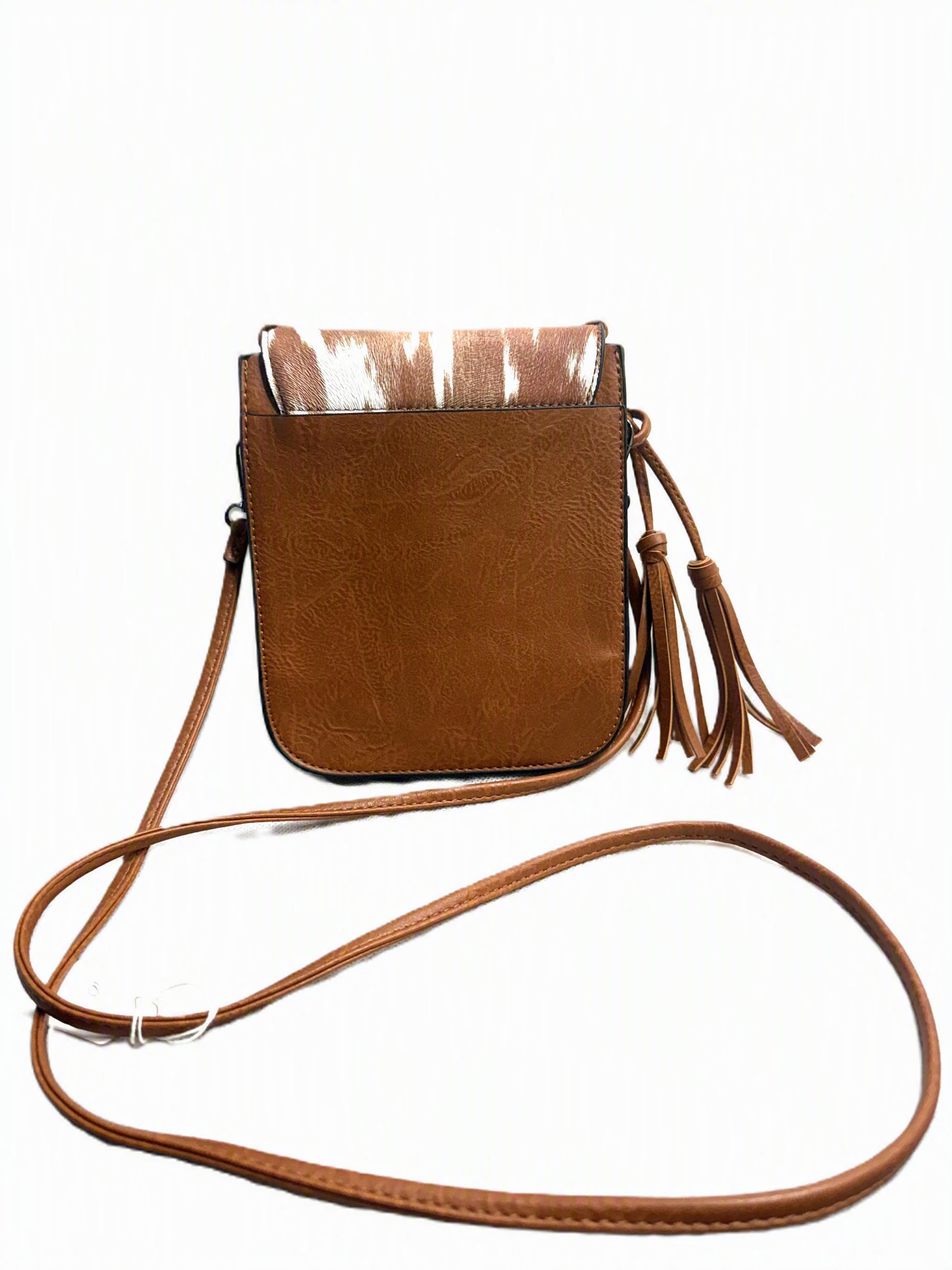 Leather Studded Brown Gunmetal Bag