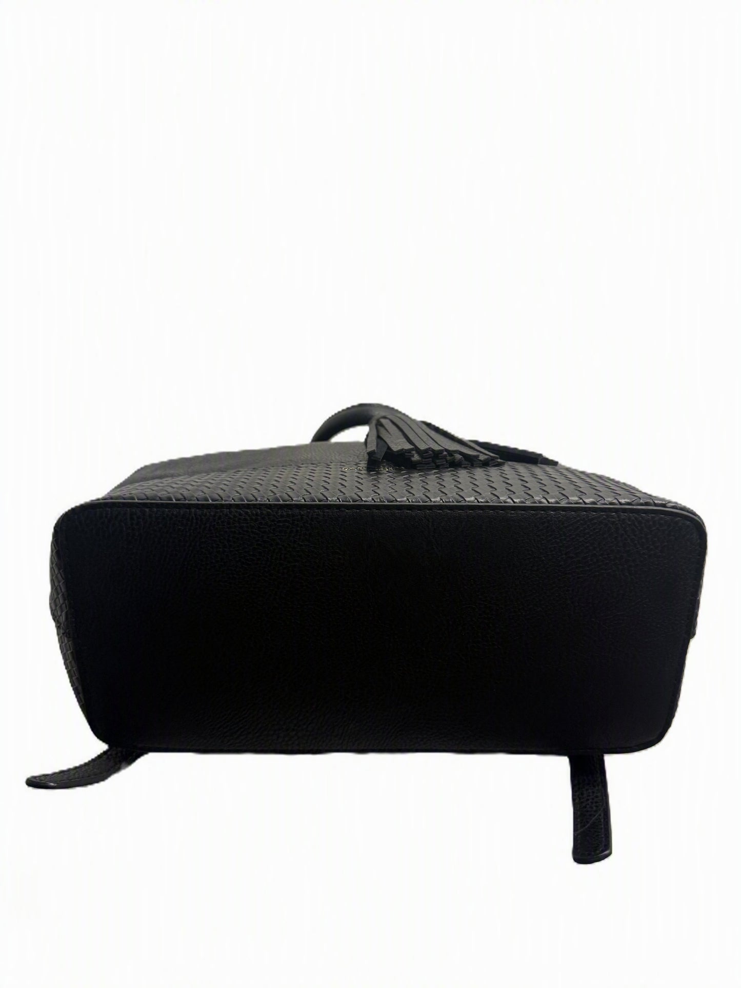 Darcy Marks London Black Leather Embossed Backpack