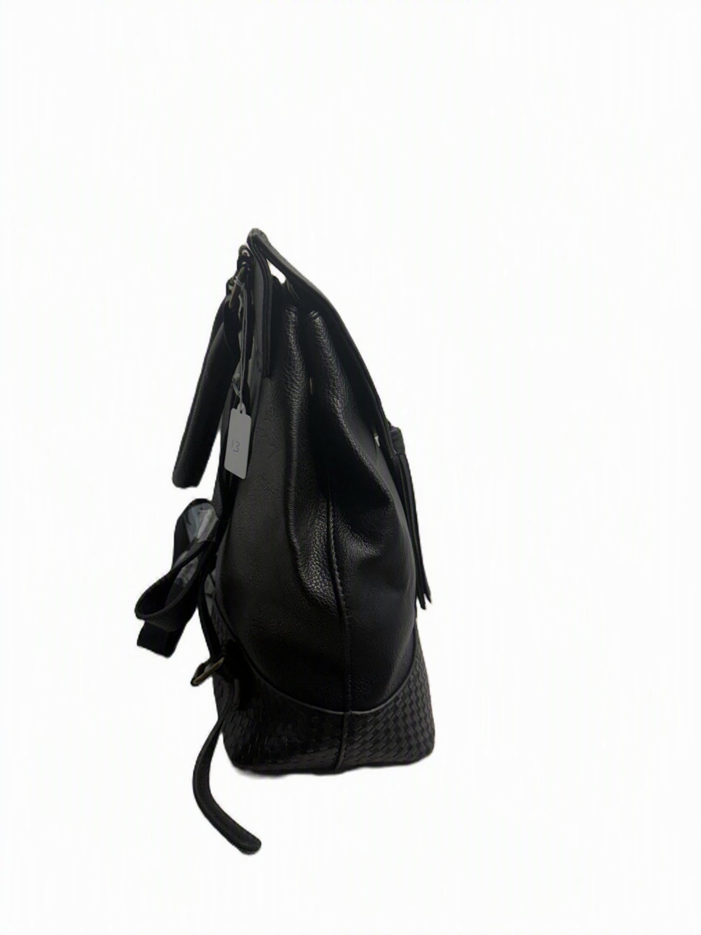 Darcy Marks London Black Leather Embossed Backpack