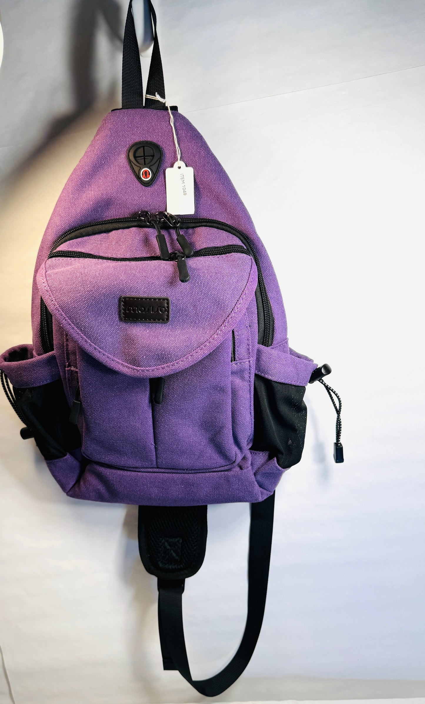 Canvas Sling Bag Backpack Travel Hiking Outdoor Sport Daypack Bag Multipurpose Crossbody Shoulder Bag. 