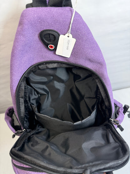 Canvas Sling Bag Backpack Travel Hiking Outdoor Sport Daypack Bag Multipurpose Crossbody Shoulder Bag. 