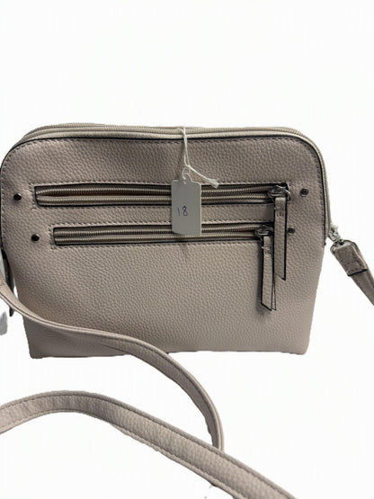 Mathew + Julian Faux Leather Tan Pebbled Crossbody Bag