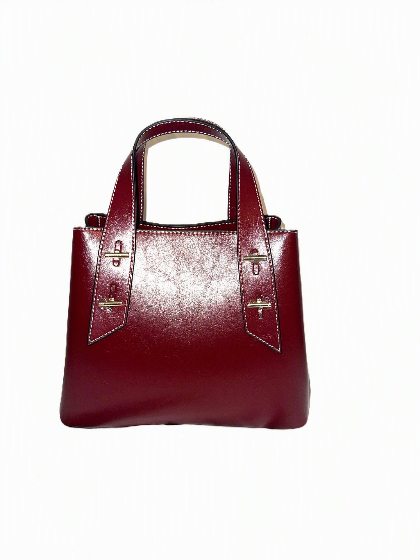 Genuine Leather Satchel Handbag