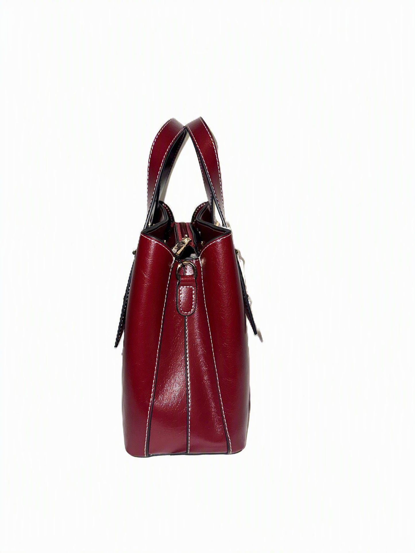 Genuine Leather Satchel Handbag