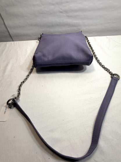 Lavender Crossbody Shoulder Bag w/silver chainlink strap for Work or Play.