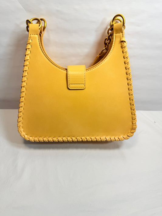 Whipstitch Trim Faux Leather Tote/Shoulder Bag
