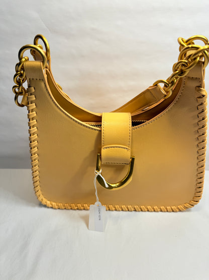 Whipstitch Trim Faux Leather Tote/Shoulder Bag