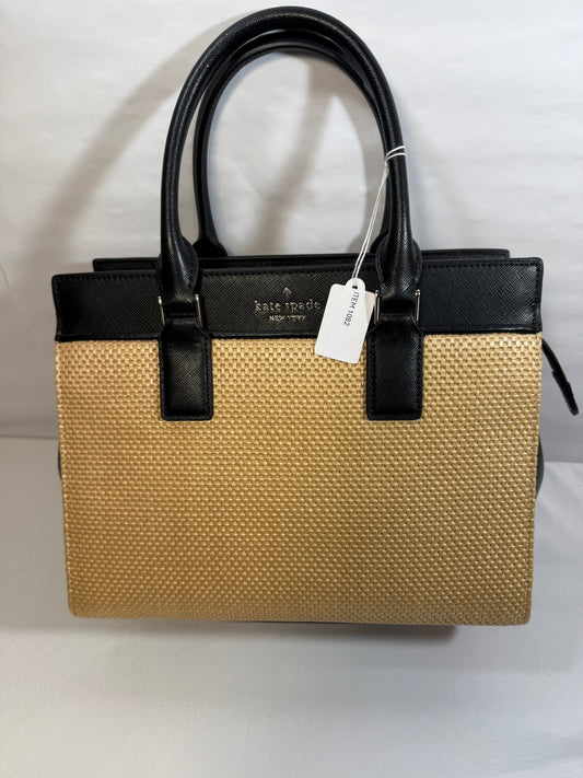 Kate Spade New York Satchel Bag Refined Grain Parchment Frannie