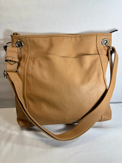 Rosetti Light Brown Faux Leather Crossbody / Shoulder Bag Purse