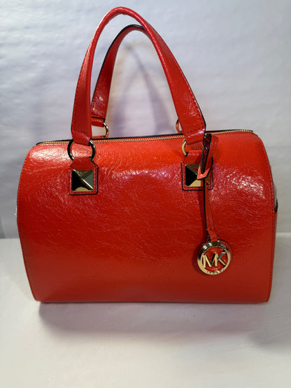 Michael Kors Grayson Leather Exterior Satchel/Top Handle Bag