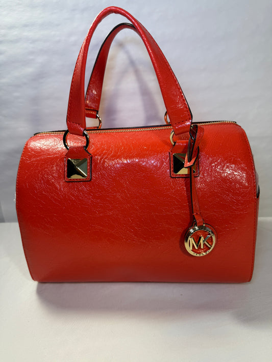 Michael Kors Grayson Leather Exterior Satchel/Top Handle Bag