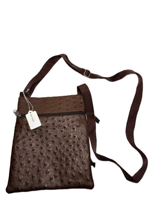 Faux Leather Crossbody Bag Purse