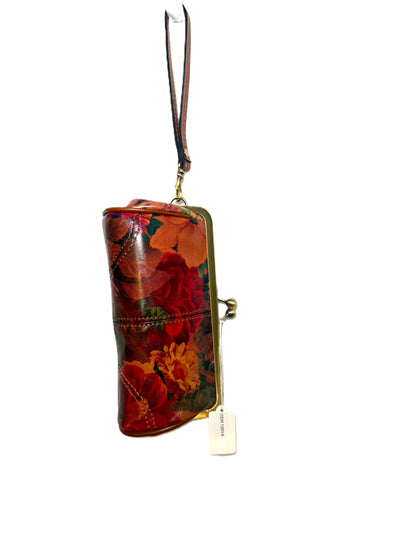 Patricia Nash Floral Leather Kiss Lock Wallet