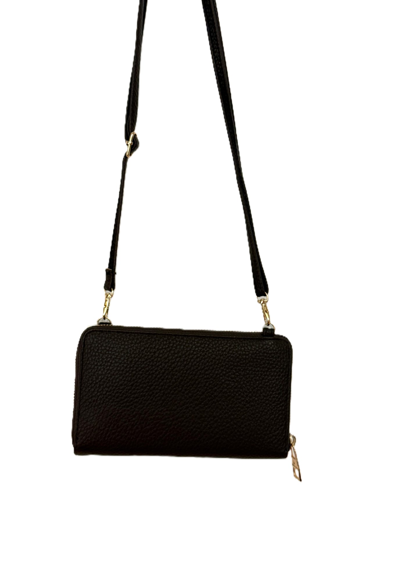 London Fog Fiona Pebble  Zip  Crossbody/Wallet Bag
