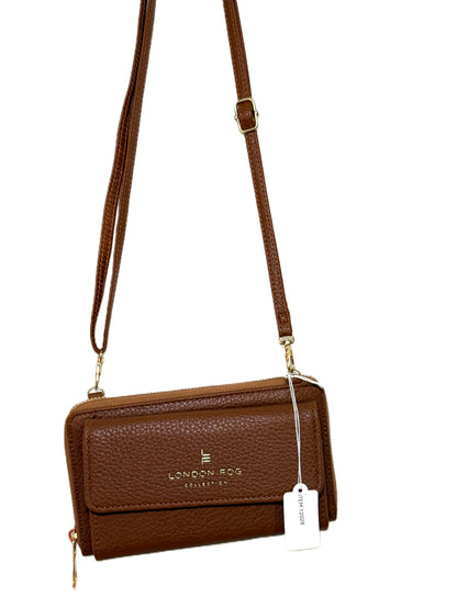London Fog Fiona Pebble  Zip  Crossbody/Wallet Bag