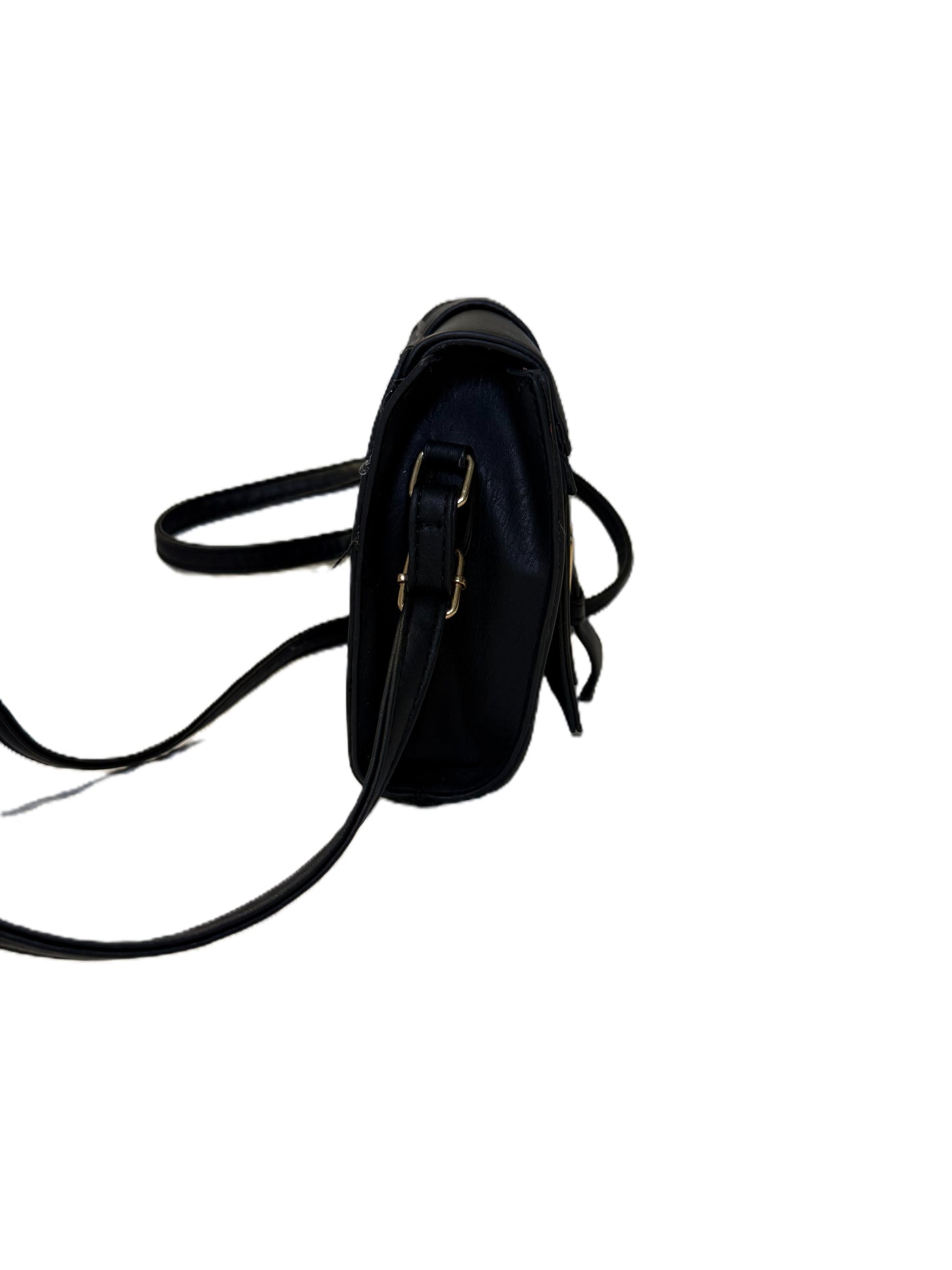 Kiss Me Couture Small Black Crossbody Bag