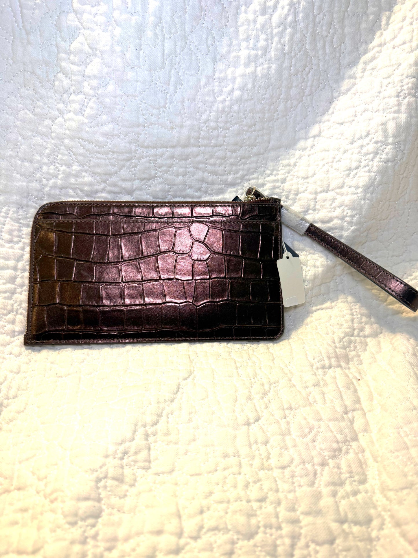 Kate Spade Lucy Croc Embossed  Wristlet