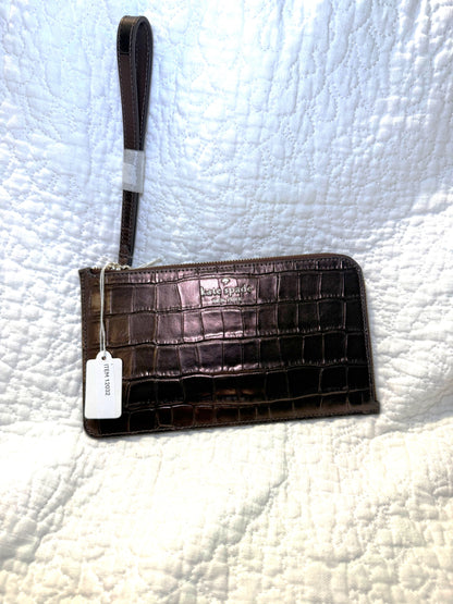 Kate Spade Lucy Croc Embossed  Wristlet