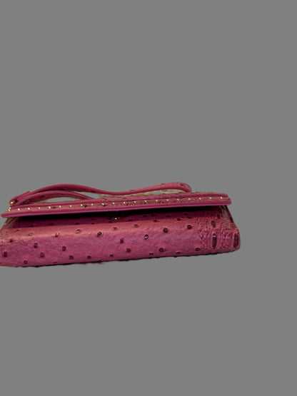 Ostrich Leather wristlet/wallet