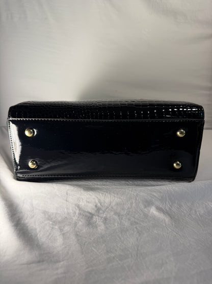 Premium Leather Shoulder Bag: Stone Pattern Crossbody