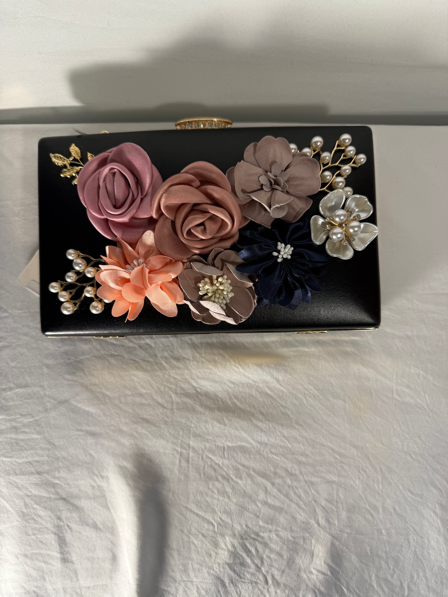 Clutch Purses for Women, Evening Clutch Clutch Purses for Women Formal, Banquet Bag with Floral Decoration, Gatherings