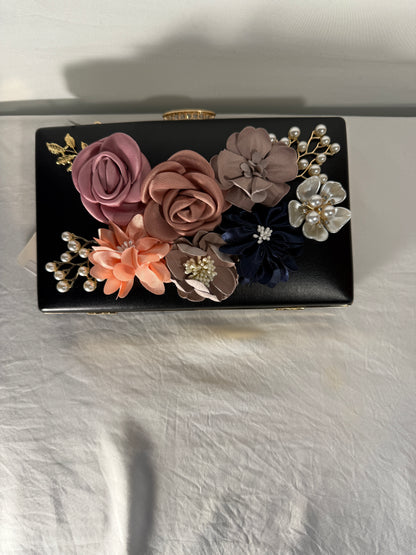 Clutch Purses for Women, Evening Clutch Clutch Purses for Women Formal, Banquet Bag with Floral Decoration, Gatherings