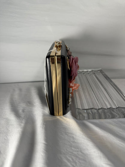 Clutch Purses for Women, Evening Clutch Clutch Purses for Women Formal, Banquet Bag with Floral Decoration, Gatherings