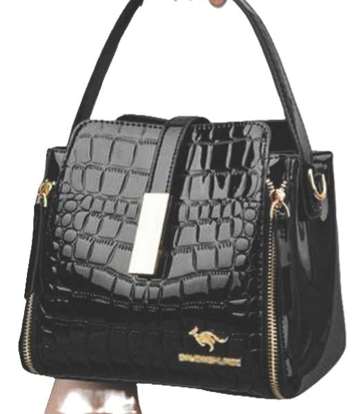 Embossed Leather Crossbody Bag